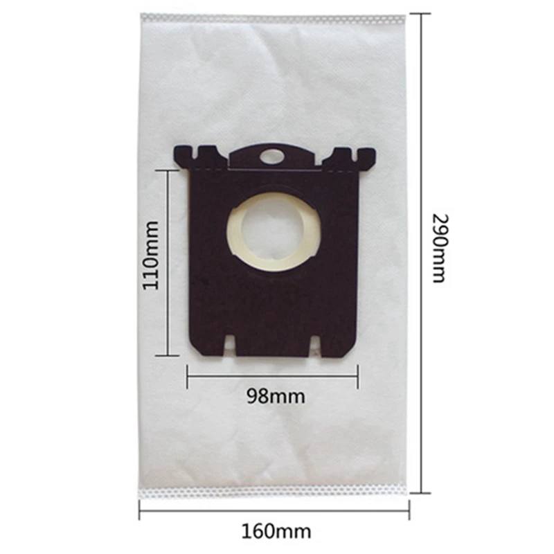12-teiliger Staubbeutel für fc8021/fc8202/fc8312/hr6999/fc9083/fc8134, Staubbeutel für e201b, 290x160mm