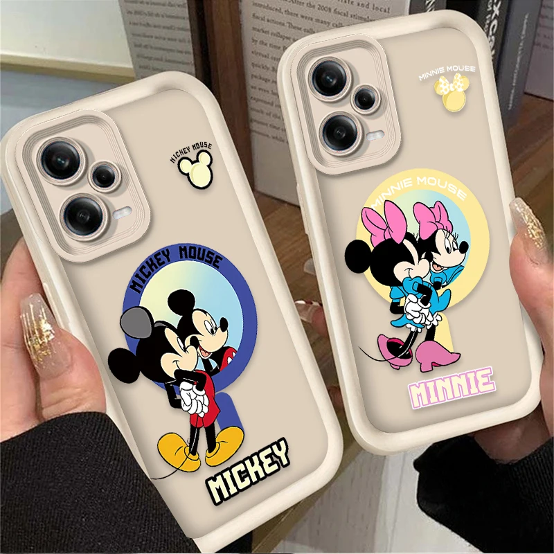 Cute Disney Mickey Minnie Mouse Case for Xiaomi Redmi Note 13 12 11 Pro Plus 4G 5G 12S 11S 10S 10 9 9S Redmi 14C 13C 12C A3 12