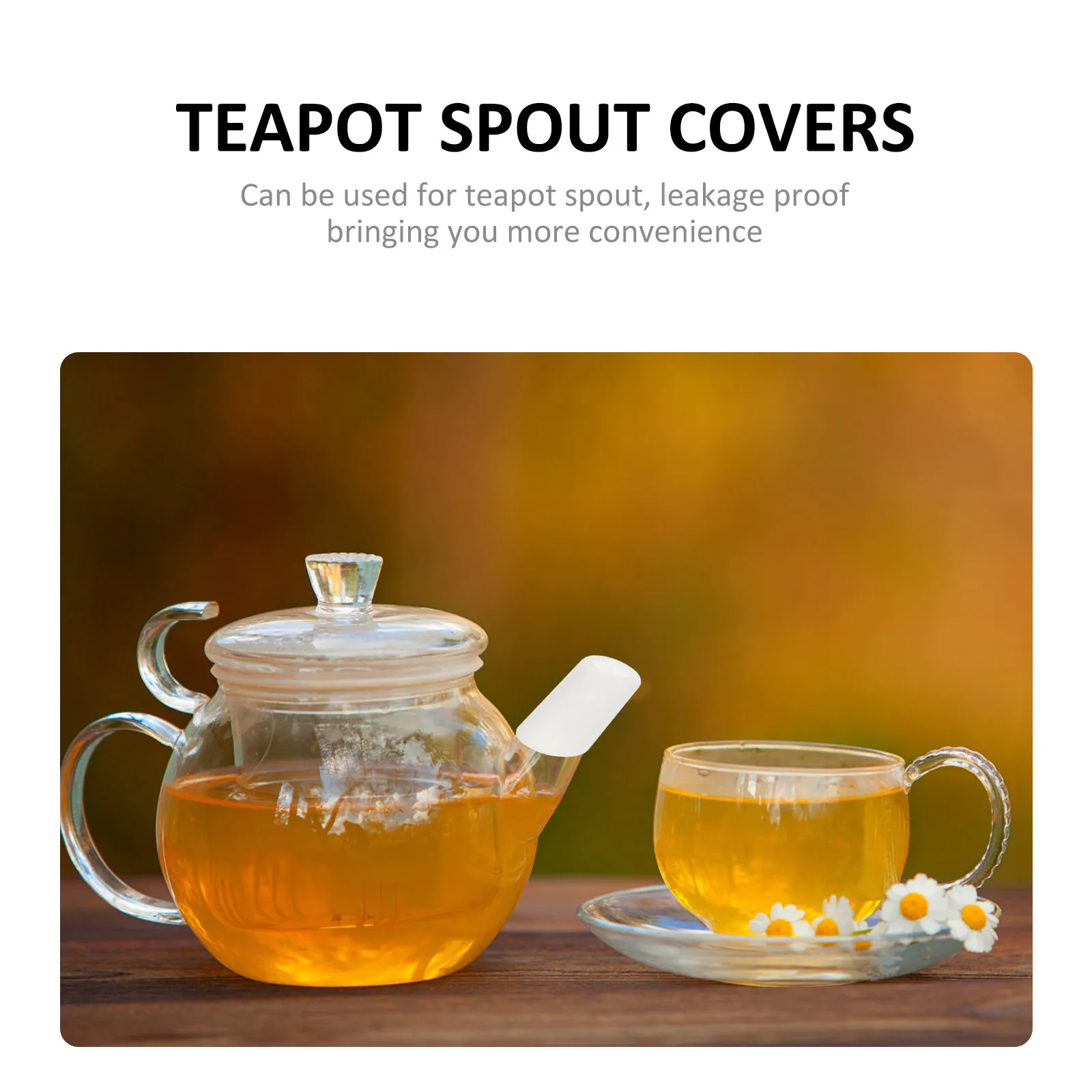 3pcs Silicone Teapot Spout Covers – Leak-Proof, Heat-Insulating, Drop-Resistant Spill Stoppers