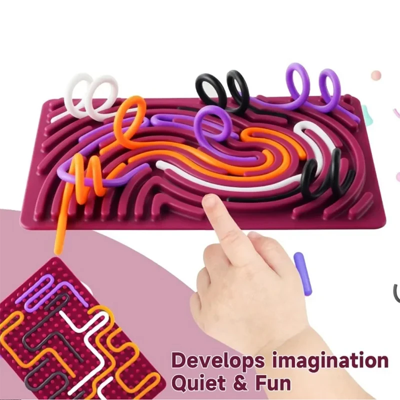 Kleurcognitie Zintuiglijke activiteit Bal Montessori Speelgoed Ontspannend Stress Gekleurde siliconen staaf Motorische vaardigheden Reizen Speelgoed Cadeau Kind Jongen