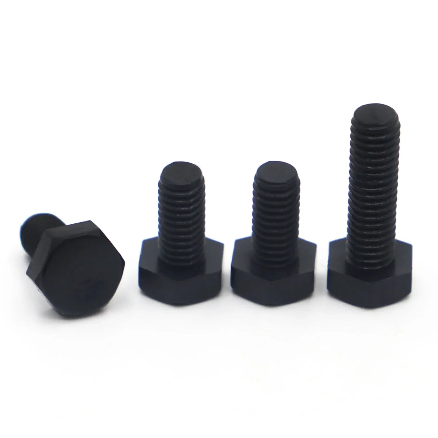 

DIN933 Nylon External Hex Bolts Hex Screws Black M3 M4 M5 M6 M8 M10 M12 Plastic Screws Insulation Bolt PA66 GB5783