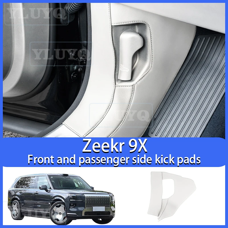 

ZEEKR 9X Driver and Front Passenger Side Kick Pads, Door A-Pillar Protection Pads, Interior Custom Anti-Scratch