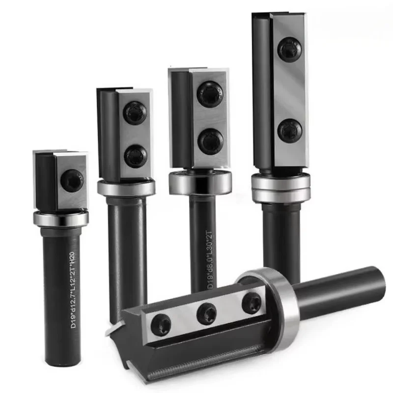 30mm or 50mm Replaceable Knifves for Wood Flush Trim Router Bits 8mm 12mm 1/2
