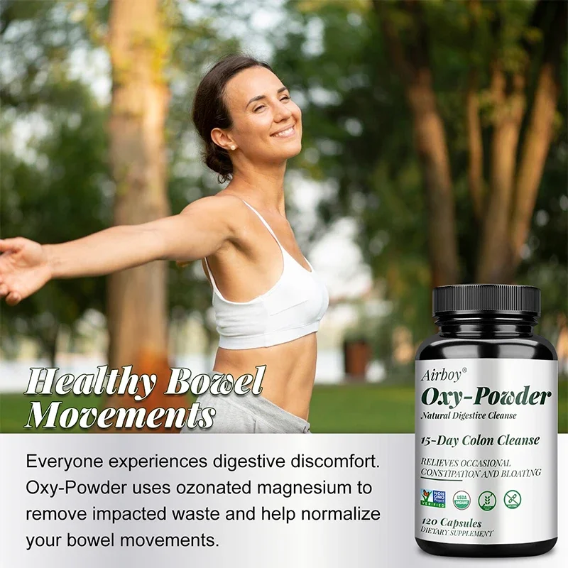 Oxy-Powder 15-Day Colon Cleanse &ndash; Detox Intestinale E Sollievo Dalla Stitichezza &ndash; Airboy