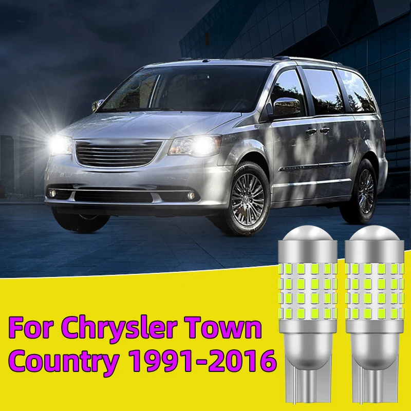 

2PCS For Chrysler Town Country 1991-2016 Car Led Bulb T10 width lights side marker position Signal Lamp 12V 24V Clearance Lights