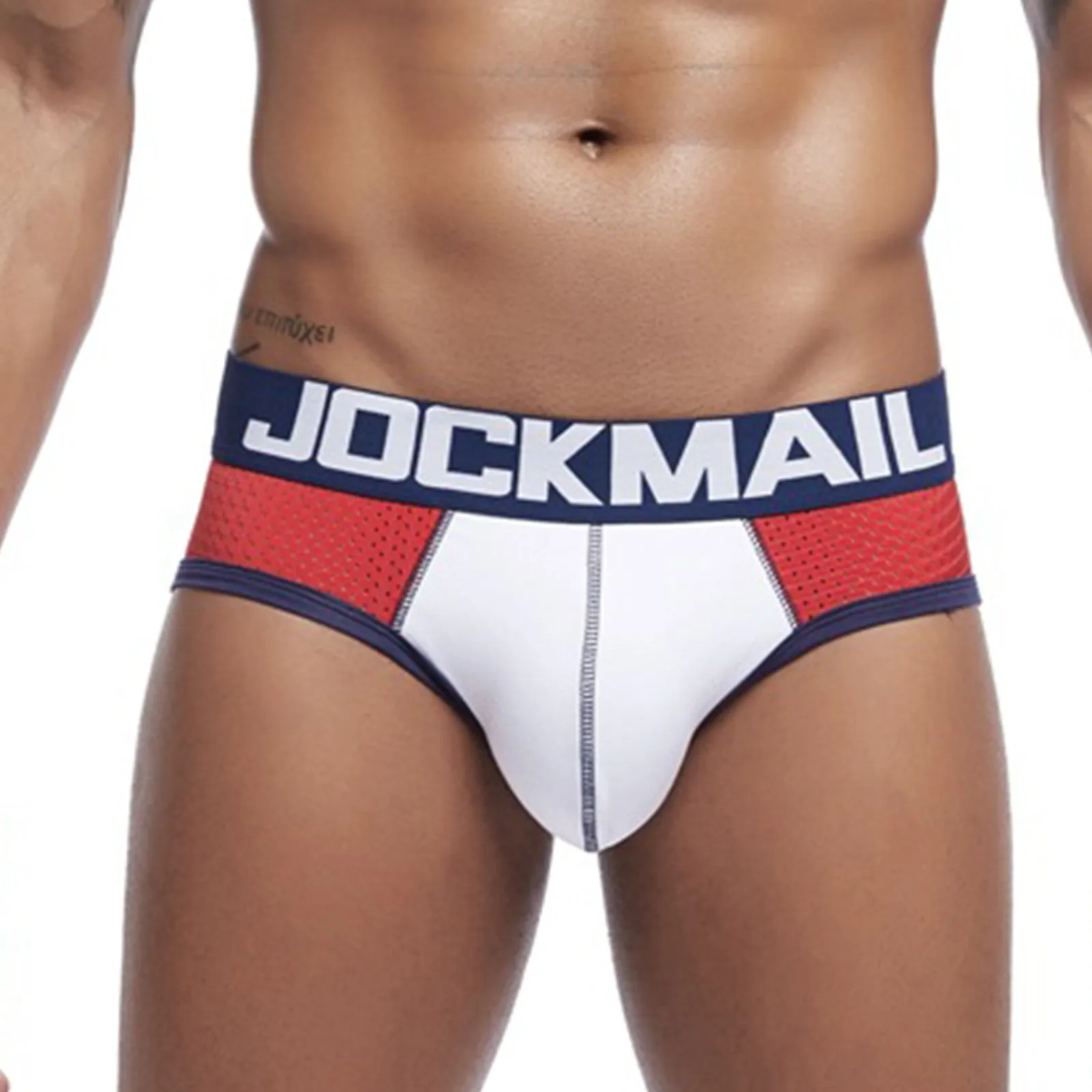 Jockmail Men\'S Briefs Soft Comfortable Panties Shorts Mesh Breathable Panties Male Sport Stretch Underwear Sleepwear