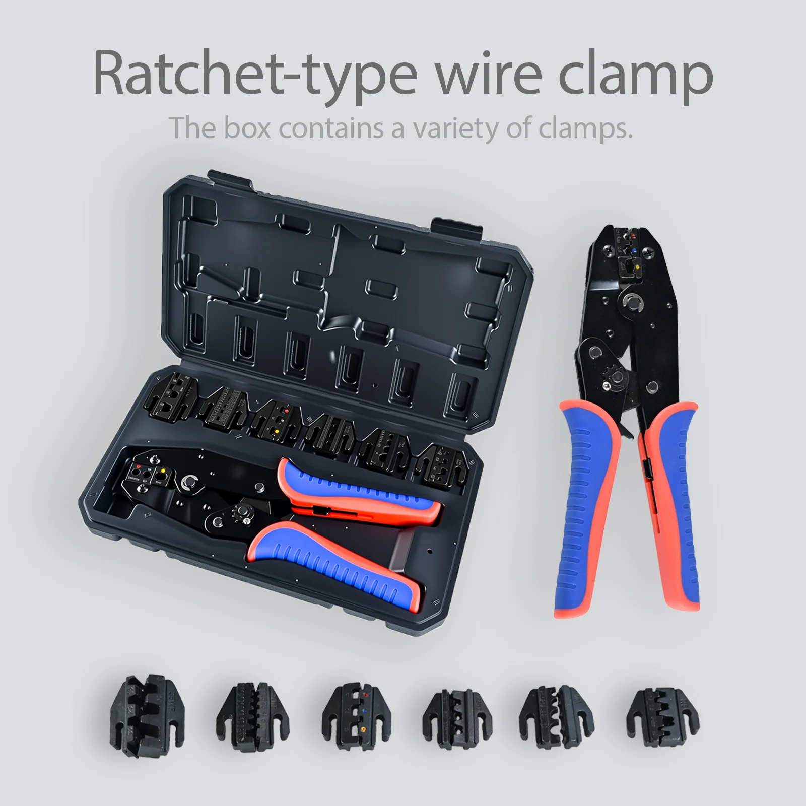 N58B Комбинированный набор инструментов с ручными обжимными клещами, с 5 наборами губок 03H/02C/-6/2546B/06Wf Набор инструментов для электрика