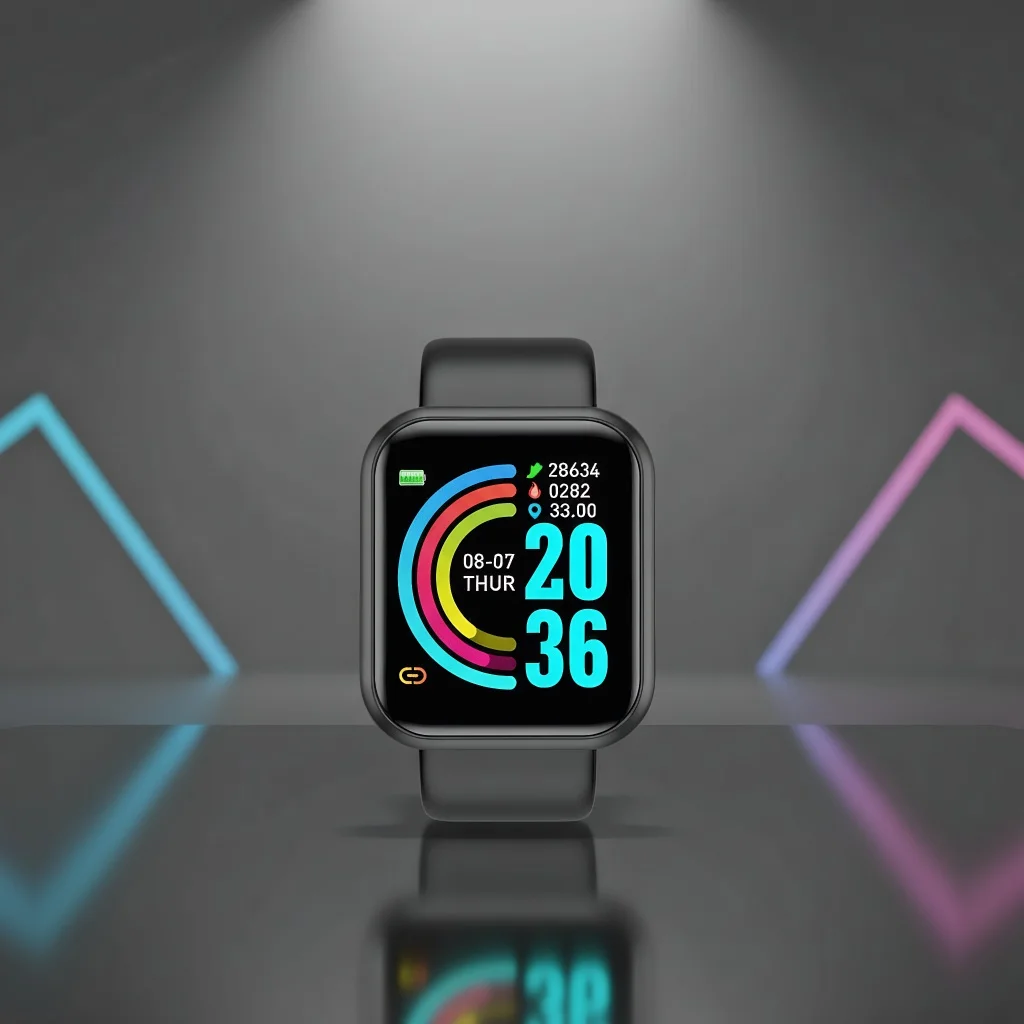 Smart Watch for Men and Women: Fitness Sport Bracelet with Bluetooth Music Control