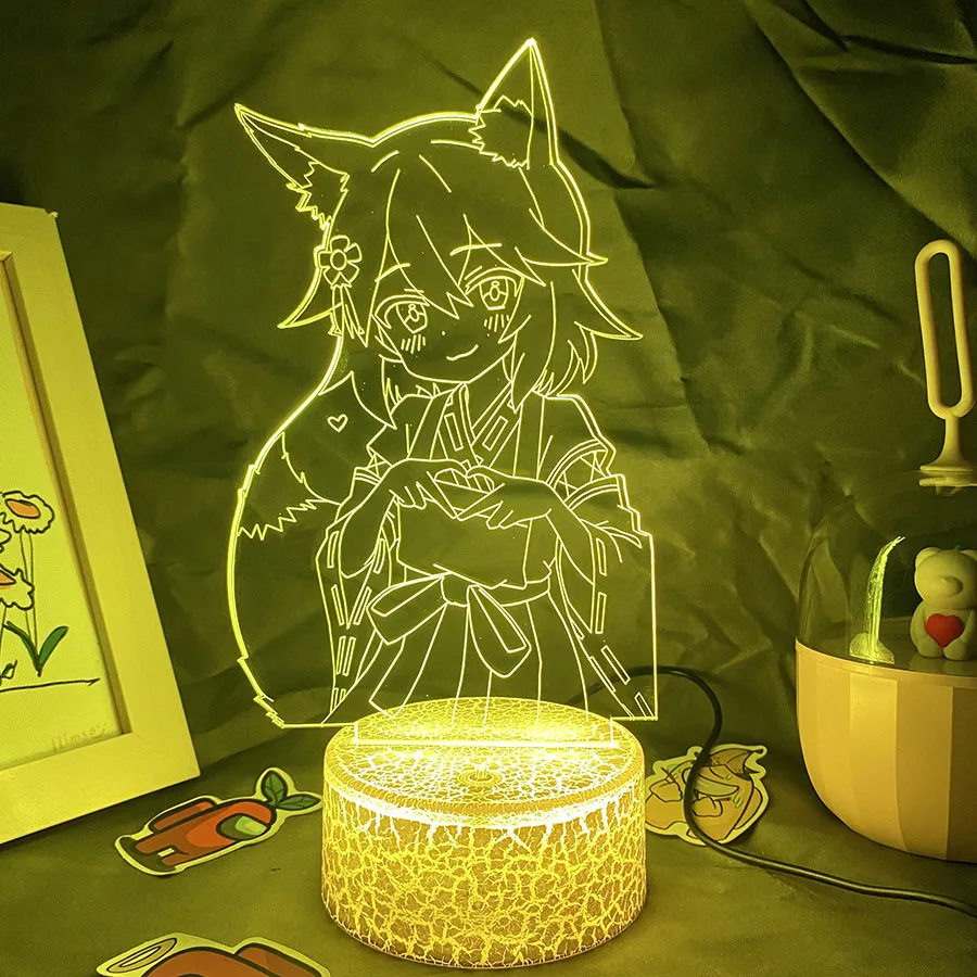 Anime The Helpful Fox Senko San 3D LED Neon Nightlight Birthday