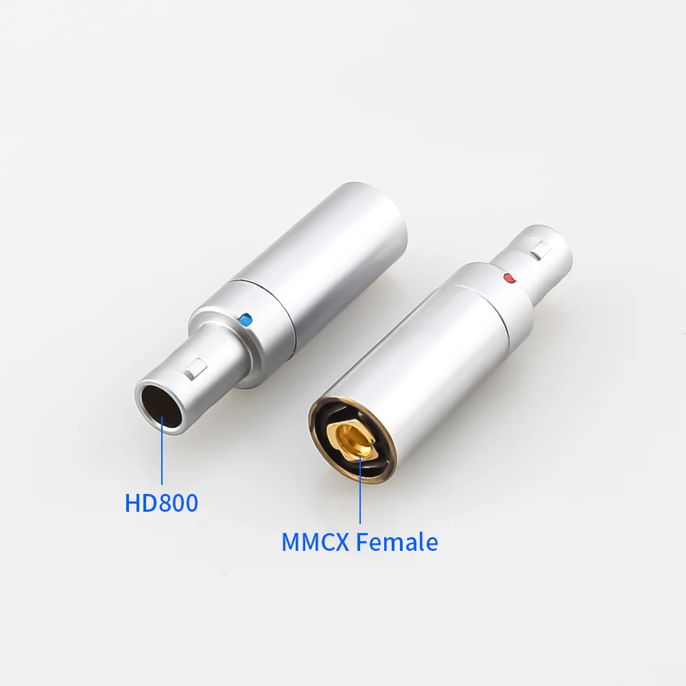 Hi End One Pair Gold Plated MMCX/0.78mm Female to HD800 HD800S HD820 HD-800 HD-820 Headphone Converter Adapter