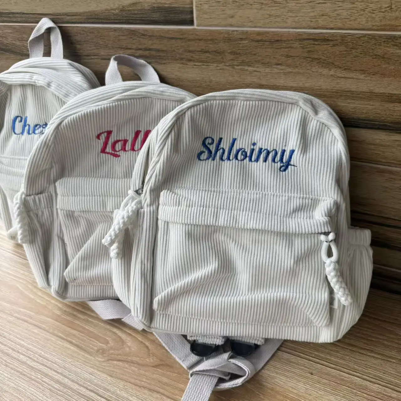 Personalized Children's Schoolbag Baby Stroller Bag Customized Kindergarten Snack Backpacks with Name Solid Color Backpacks
