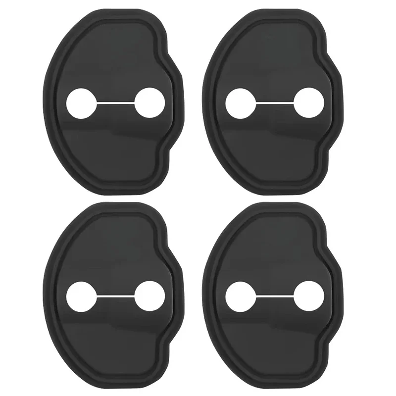 For Tesla Car Silicone Door Lock Cover Shock Absorber Protective Sticker for Tesla Model 3 Y S X Roadster SpaceX Cybertruck Car