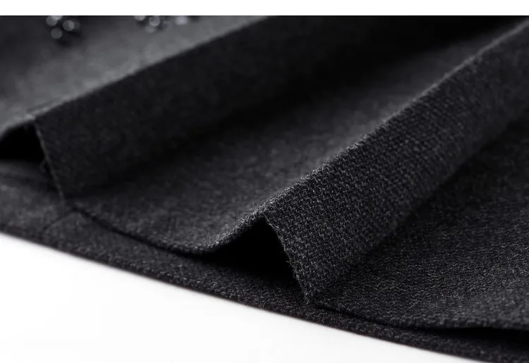 SENTUBILA Damen Plissierter Kurzrock 2026 Winter Perlenstickerei Blumenmuster A-Linien-Rock Pendlerkleidung Wollmischgewebe Damenbekleidung 154QA3831 – Detail 36