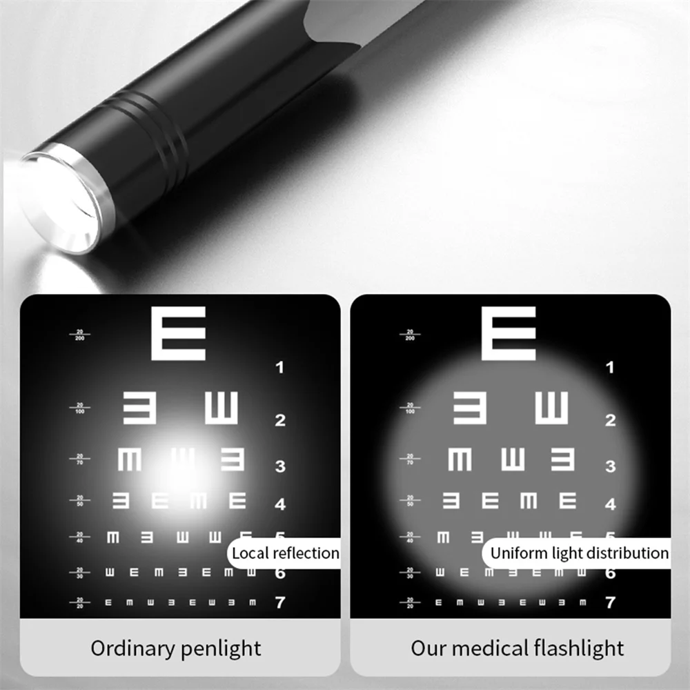 Emergency Medical Pen Light Handy First Aid Work Inspection LED Flashlight Professional Torch Lamp Doctor Nurse Pen Lighting