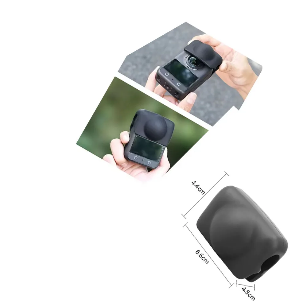 

Anti-scratch Lens Cap for DJI Osmo 360 Protector Cover Accessories Camera Silicone Lens Protective Case Black