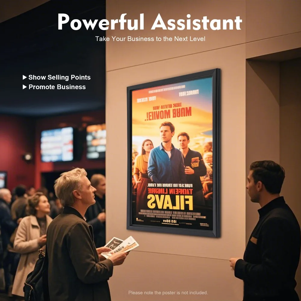 

LED Movie Poster Frame Home Theater Wall Mounted Advertising Picture Frame Display Led Light Box for Exhibitions Advertisements