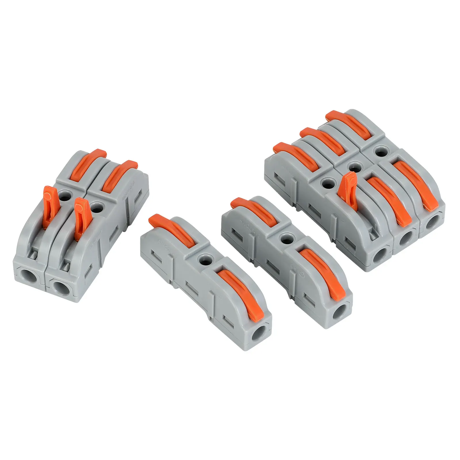 LT-211 Lever Wire Connector For Quick Connection 28-12 AWG(0.08-4mm²）32A 250V Wire Connector Compact Splice Insulated Terminal