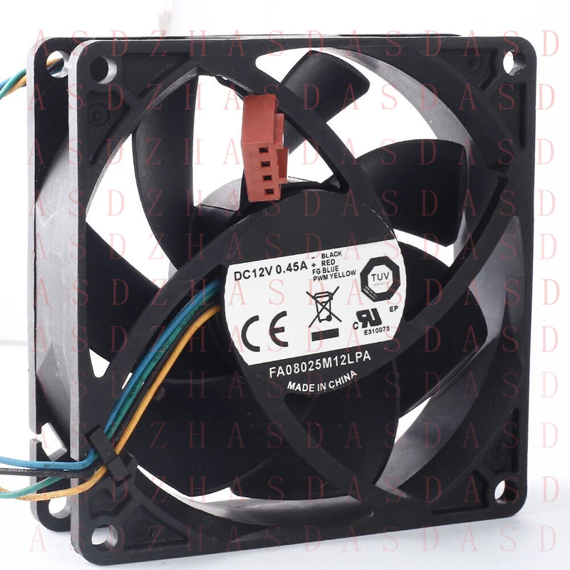 Z  for FA08025M12LPA 8CM 80*80*25MM 0.45A DC 12V 4-lines cooling fan