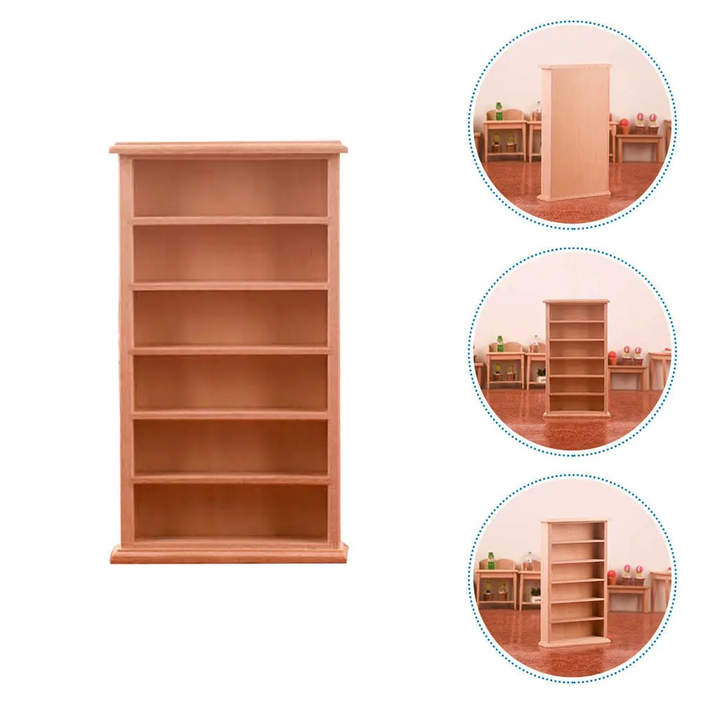 

Миниатюрный деревянный шкафчик для декора кукольного домика, реалистичная мини-мебель, украшение, уютный шикарный дизайн, настольная полка для домашнего декора