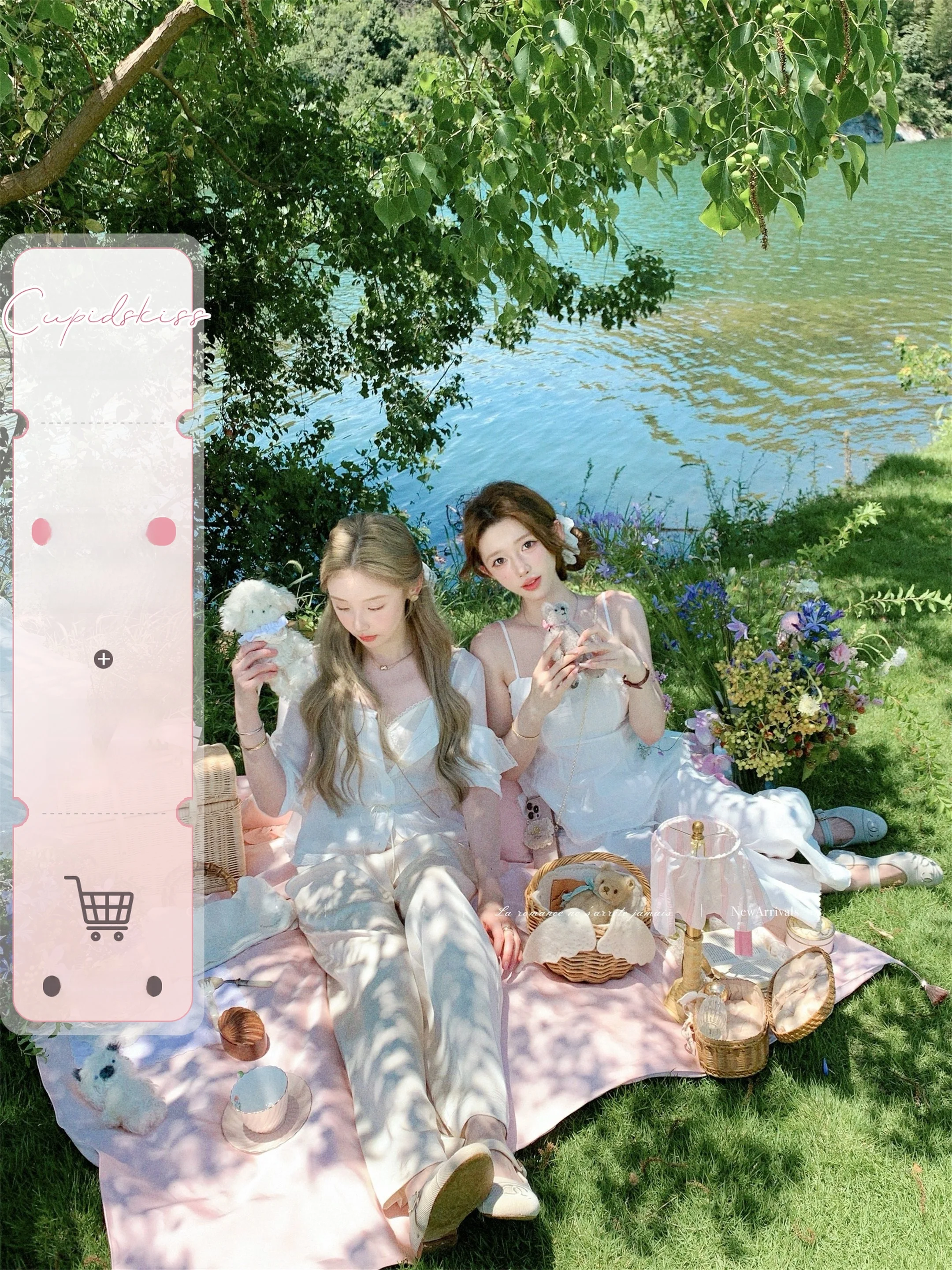 

CSK Cupid Pure White First Love Feelings irt And ter Eighteen Pants Set Women's Commute Sle Slim Fit Cotton Polyester