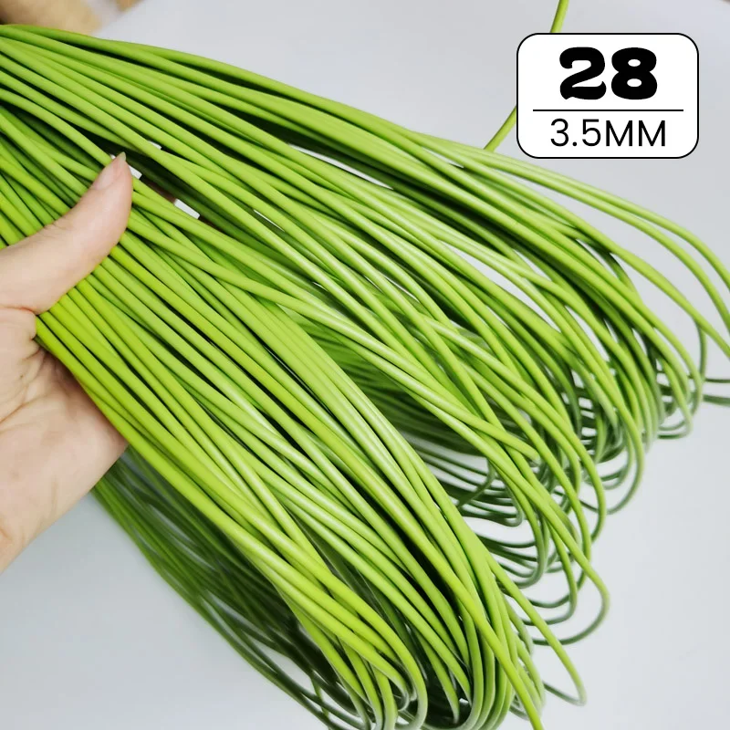 NONE 2,5/3 cm 500 g rundes Pe-Rattan-Kunststoff, synthetisches Rattan, Weben, Rohmaterial, Stricken, Möbel, Reparatur, Stuhl, Tisch, Aufbewahrungskorb, Werkzeug 5