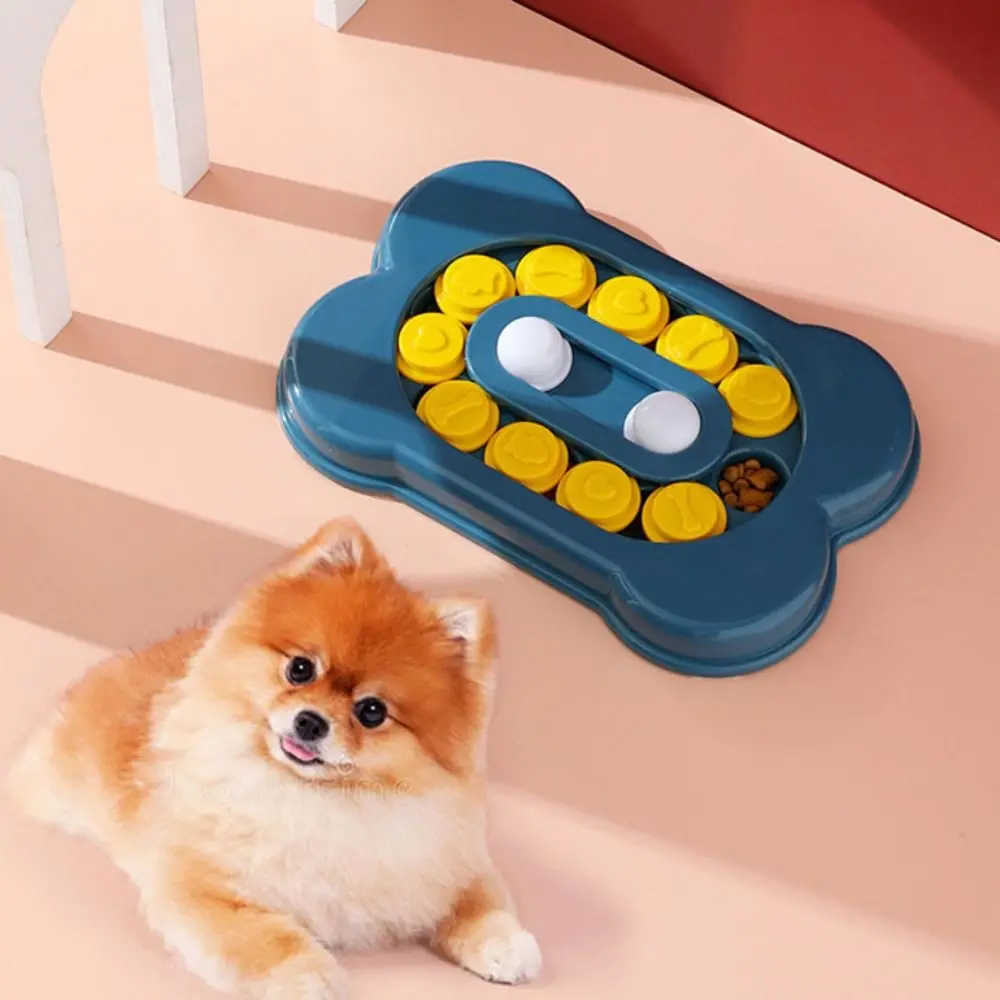 

PP Dog Puzzle Toys Slow Feeder Bone Shape Hidden Food Puppy IQ Food Dispenser Interactive Increase Anti Choke