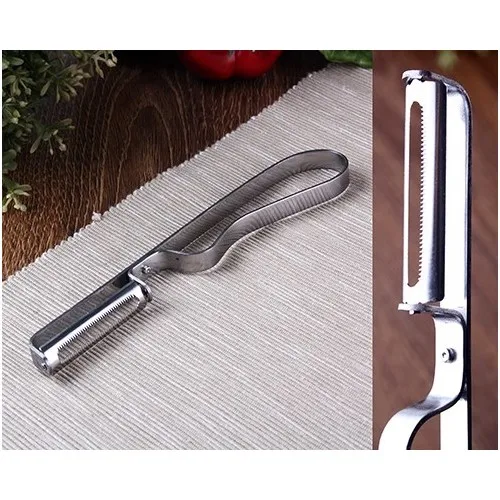 Evvehediyelikeşya Stainless Steel Laser Fruit Vegetable Side Peeler