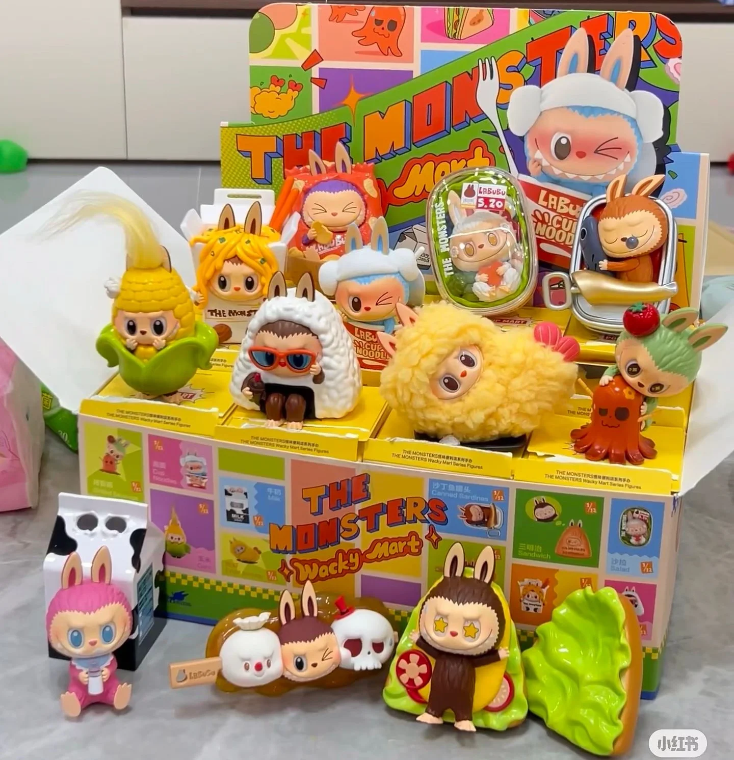 

Genuine In Spot Labubu The Monster Wacky Mart Series Blind Box Anime Figure Labubu Collection Cute Doll Toys Desktop Gift
