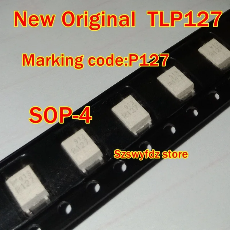 10pcs  to 1000pcs New Original  TLP127 SOP-4  Marking code:P127 Photo−Transistor Programmable Controllers