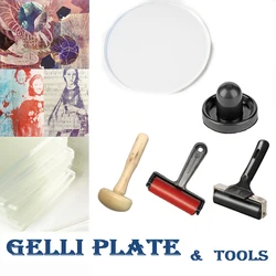 Gel Arts Round Printing Plate for Printmaking Reusable Monoprinting Clear Plate for Art and Craft Tooling Set Fast Free Shipping