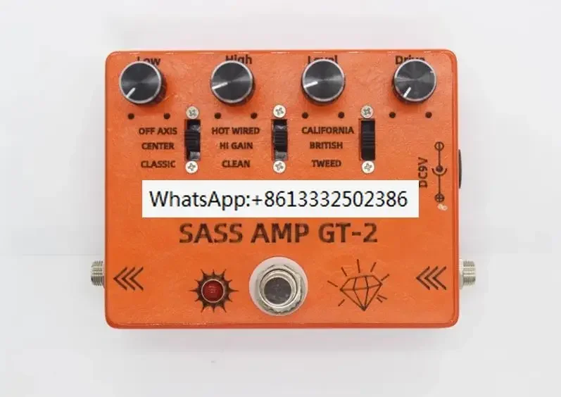 DIY Hand Effect Maker GT-2 Duplicate Electric Guitar Speaker Simulates Distortion of a Single Circuit Board