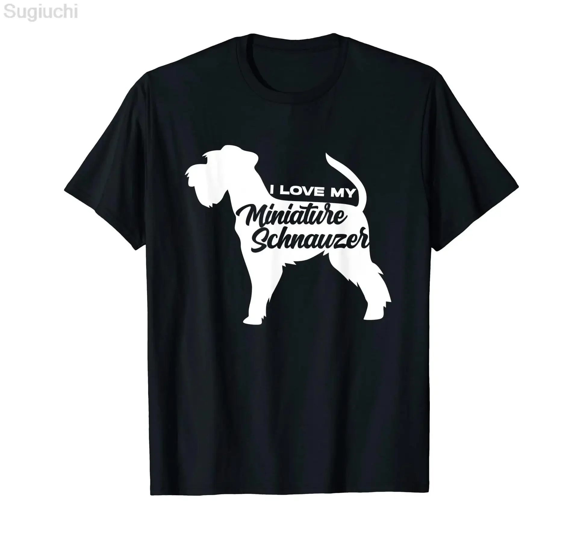 MINIATURE SCHNAUZER The DogFather Dog Lover T-Shirt 100% Cotton Men Women Unisex Hip Hop T Shirts For Gift Size S-5XL