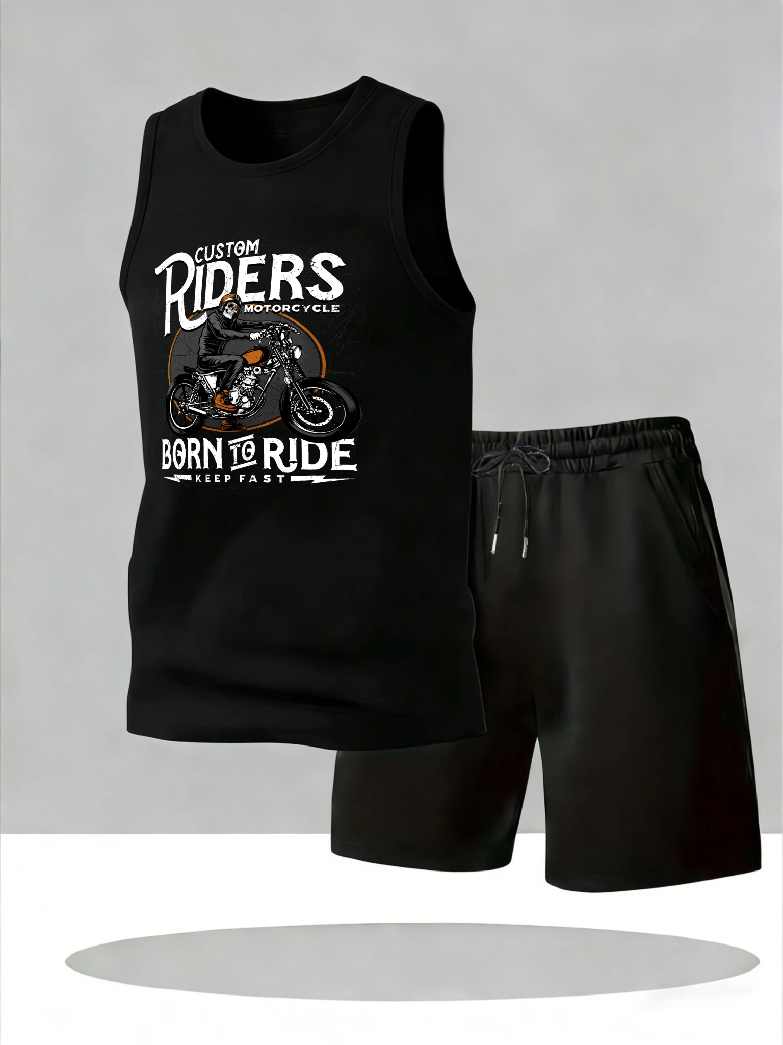 

Men's Tank Top Sets 2026 Summer Quick drying sports running Breathable crewneck Two-piece sets clothing set oversize beach