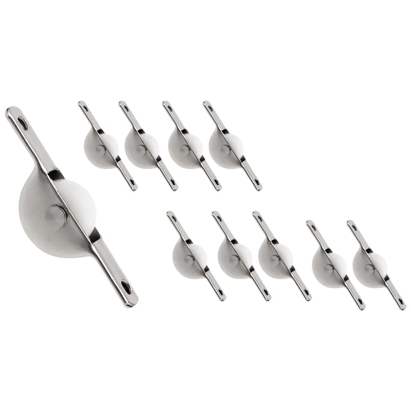 ABGR-10szt. Rolka ślizgowa nylonowa pojedyncza do drzwi, okien, szafek, szuflad, koszy