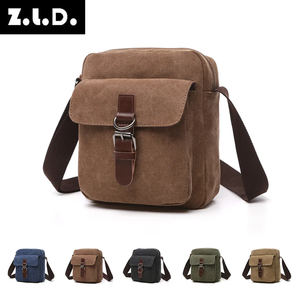Leisure Fashion Vintage Solid Color Canvas bag Cycling Messenger Bags Mini Shoulder Sling bolsos de hombre Crossbody bags sac 가방