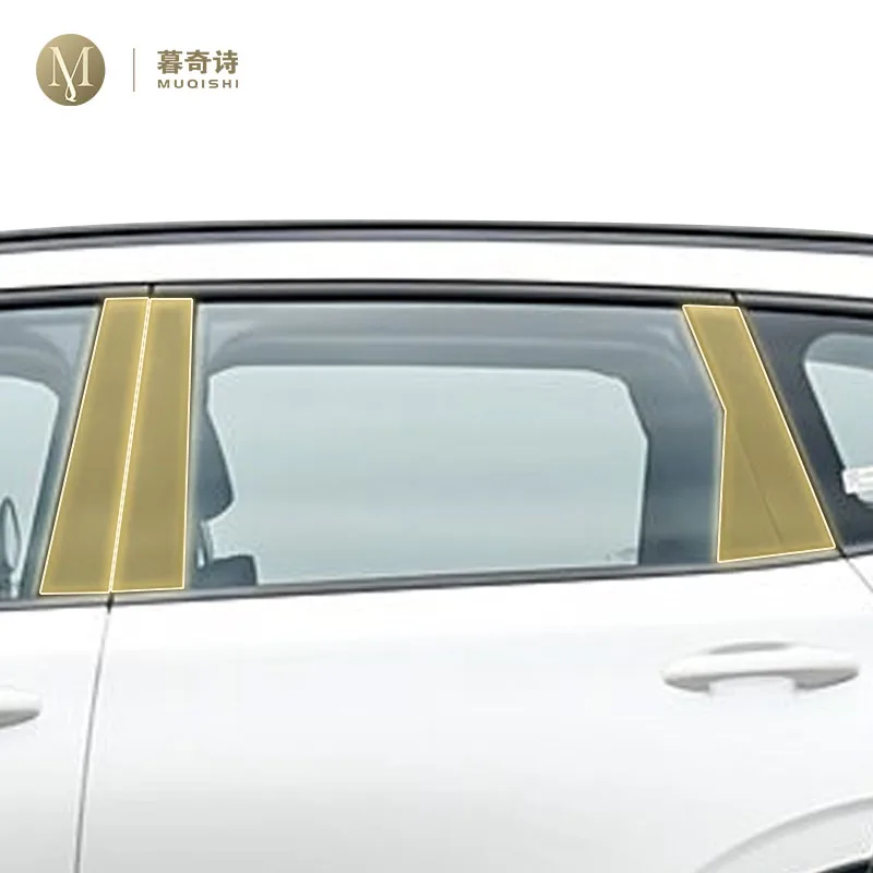 

Для GWM Haval H6 2021-2022 автомобильная краска защитная пленка ТПУ против царапин BC оконная стойка прозрачная крышка PPF ремонт