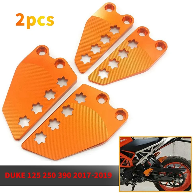 

Motorcycle Front Rear Foot Step Side Mount Cover For DUKE 125 250 390 2017-2019