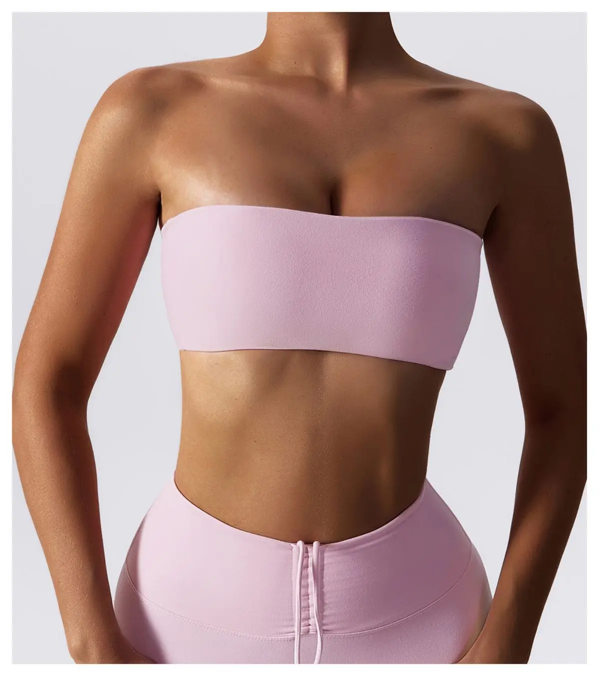 Sommer Trägerloser Sport-BH für Damen, Schnelltrocknende Yoga-Kleidung, Damen Tube Top Fitness Brustwickel-Unterwäsche, Workout-BH für Frauen – Detail 9