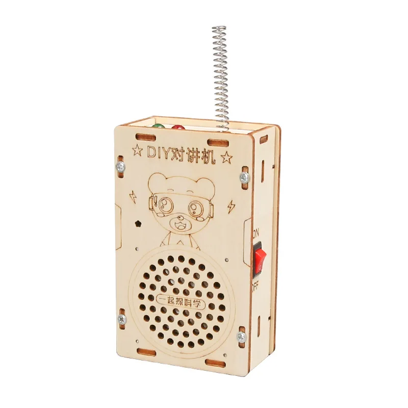 

Children's Walkie-Talkie DIY Kit | Science Experiment & Educational Demonstration | Wooden Radio Technology