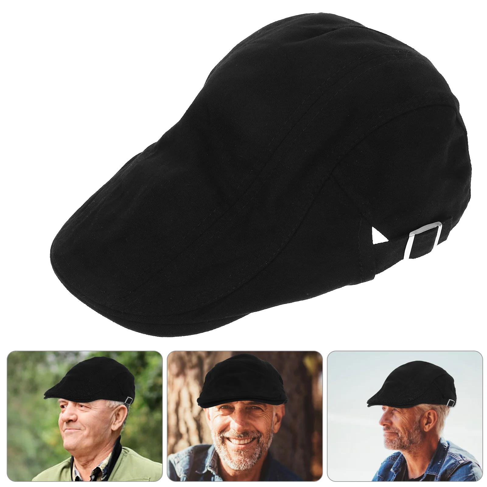 Czapka męska typu kaszkiet z czystej bawełny, klasyczny beret, czapka kierowcy, oddychająca, miękka, odporna na zużycie, modna czapka codzienna dla mężczyzn.