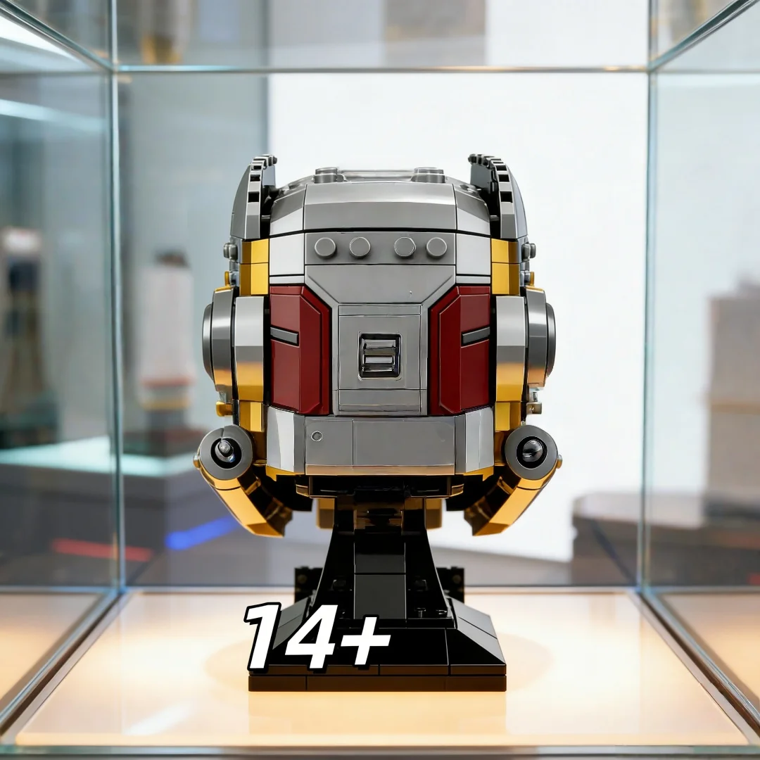 

Конструктор-головной убор персонажа из будущего, для взрослых, сложная сборка, коллекционный, декоративный подарок