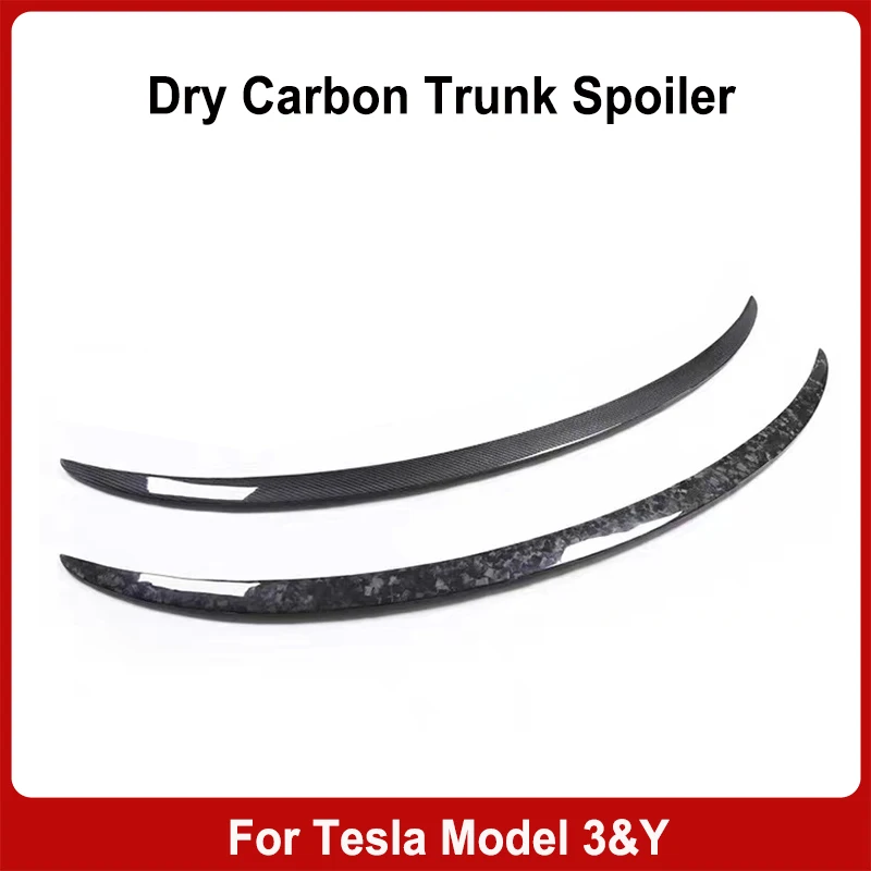 For Model 3 Y 2017-2022 Car Spoiler Original High-Performance Dry Carbon Fiber Fixed Wind Spoiler Tail Modification Accessories