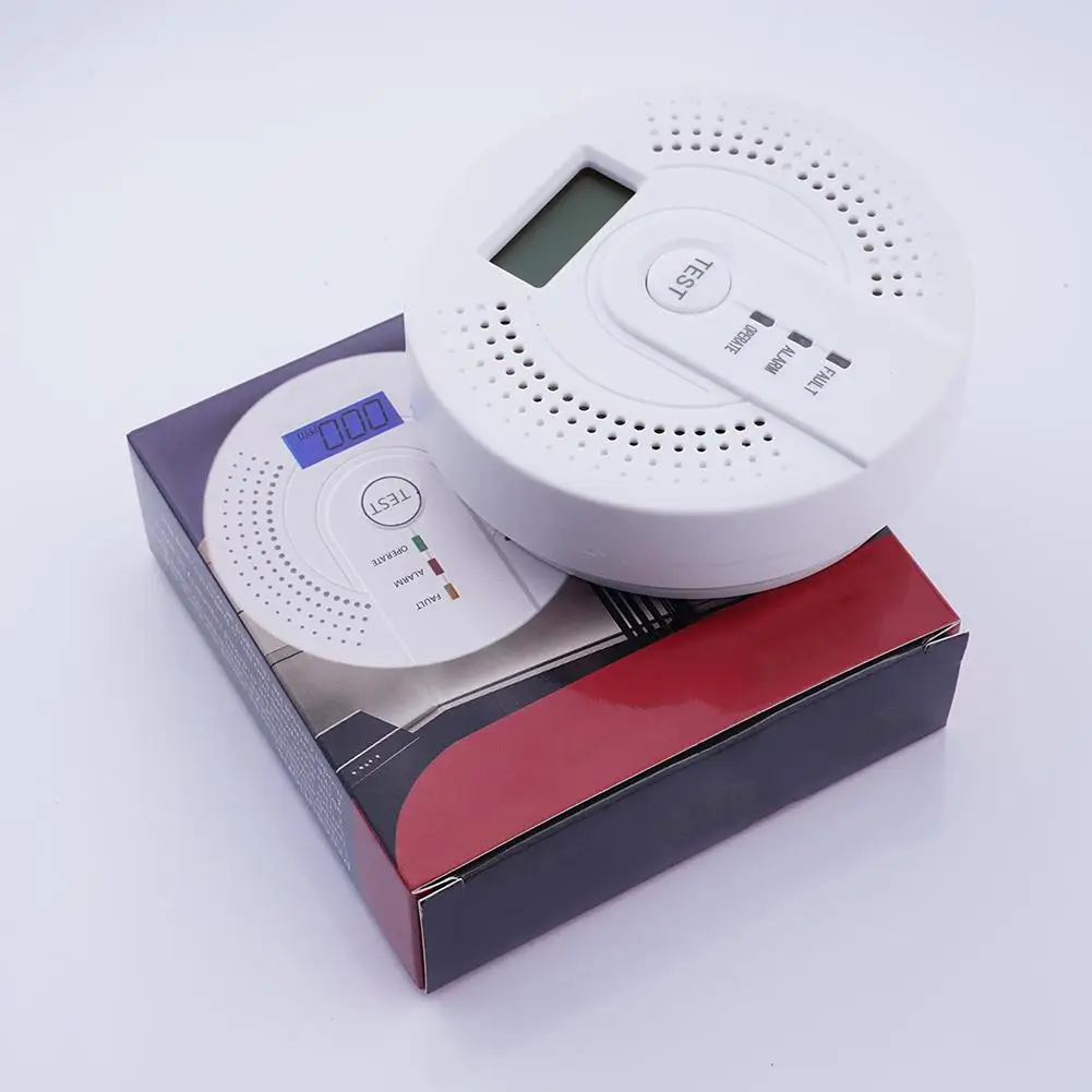 Independent CO Alarm Sensor Carbon Monoxide Alarm High Warning EWW CO Display Sensitive With LCD ULN Alarm K1X0