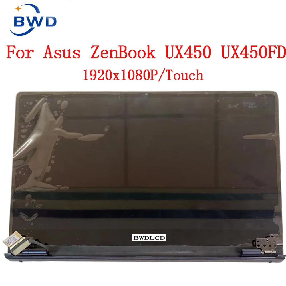Tela Lcd Portátil com Montagem de Vidro Asus Zenbook Pro 14 Ux450 Ux480 Ux450fd Fhd 1920×1080 140in
