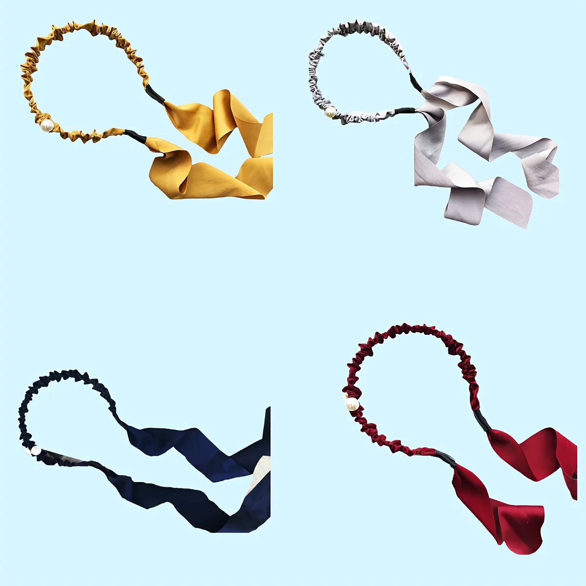 

Novelty Tassel Headband with Dangling Decor Sweet Bow Hair Band Elastic Girls Hair Accessory with Streamers