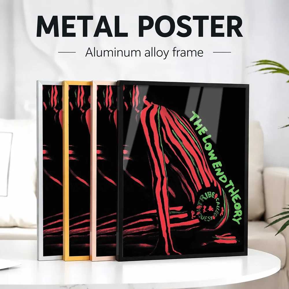 A Tribe Called Quest Music Framed Aluminum Metal Poster Customized Photo Classic Recording Style Wall Art For Bedroom Fan Gift