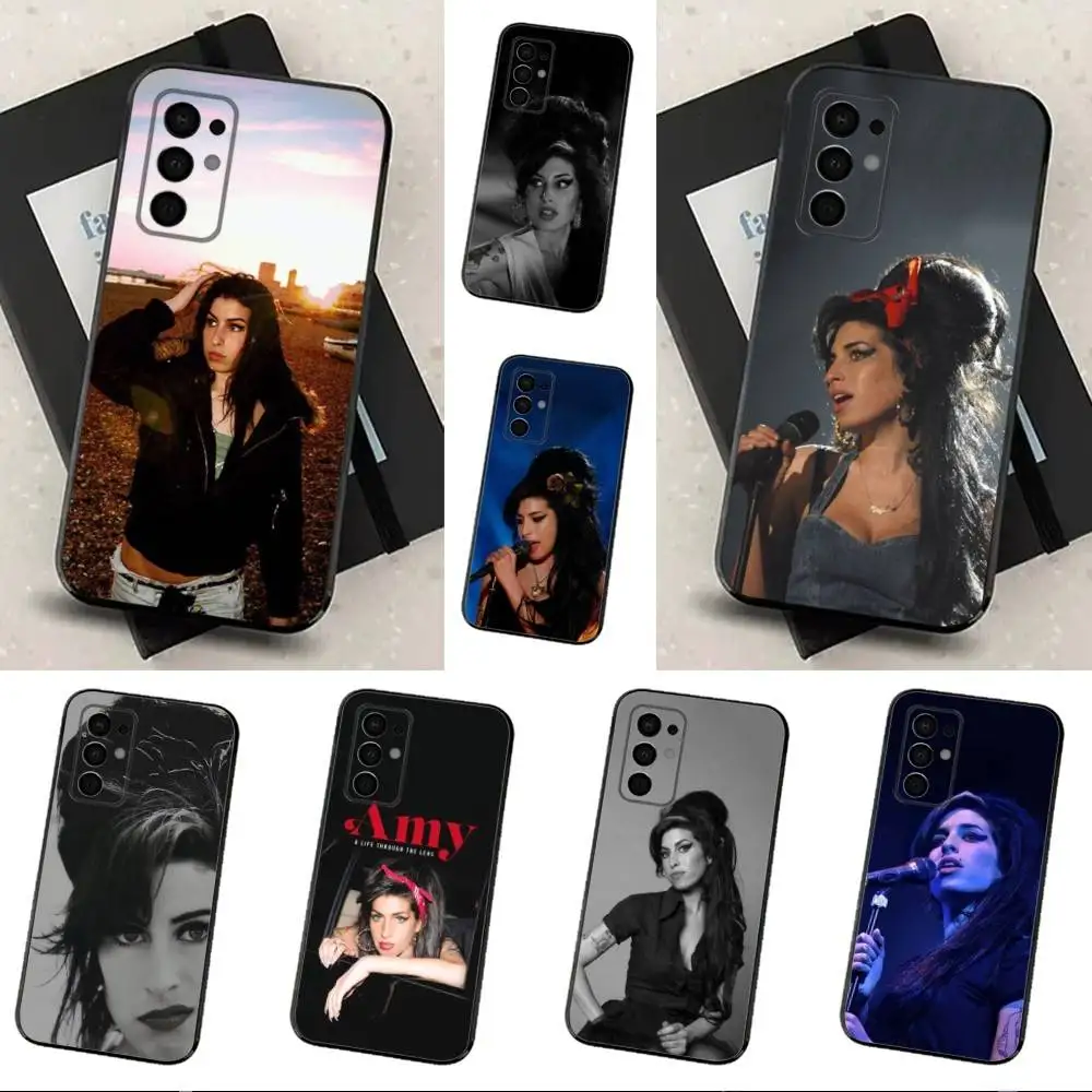 

Amy W-Winehouse Phone Case For Samsung Galaxy A73,31,32,72,41,53,52,71,22,5G,Note,J7,8,9 Soft Black Cover