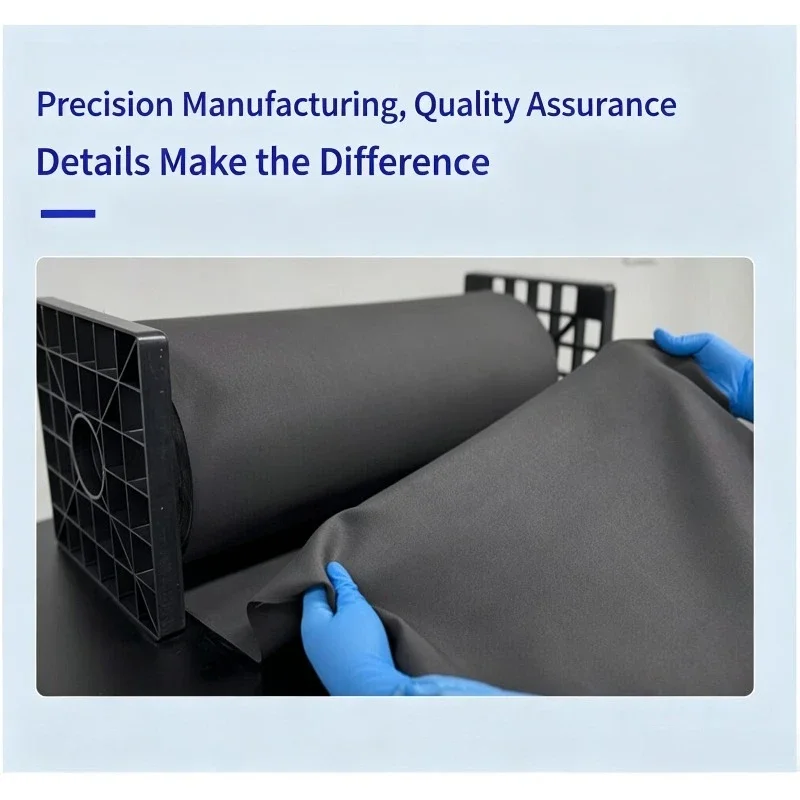 Hydrophobic Conductive Carbon Cloth 20% PTFE Content Cetech Carbon Cloth for Battery