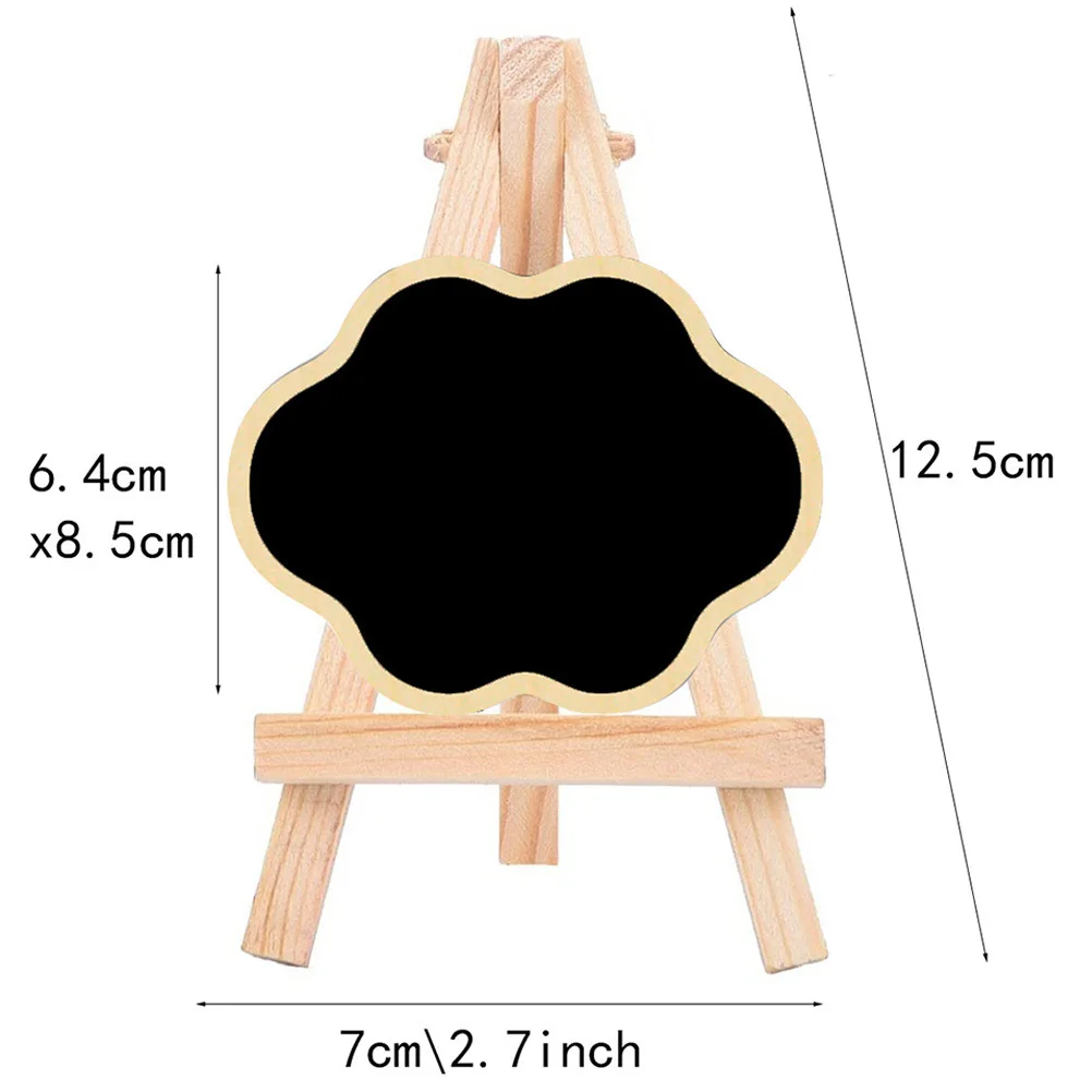 5pcs Small Chalkboard Signs Fine Workmanship Multi-Function Message Board For Cafe Restaurant Bakery Tabletop Decoration