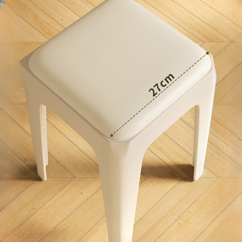 Plastic Portable Folding Stools Small Design Kids Space Saving Shoe Bench Salon Entrance Taburetes Con Ruedas Retro Furniture image 4